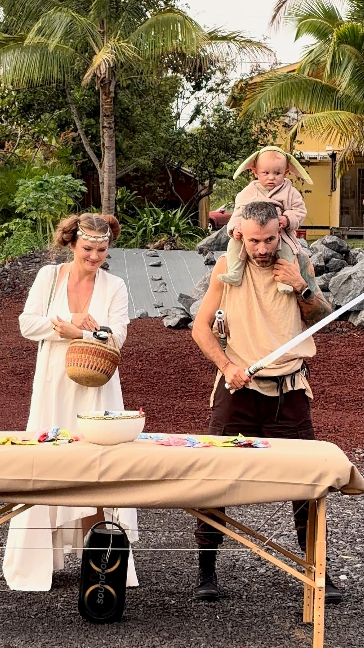Eugene Lisovskiy with his wife Katrina and youngest son in Hawaii